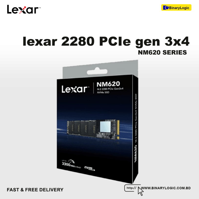  Lexar 512GB NM620 M.2 2280 Internal SSD